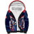 France Rugby Custom Sherpa Hoodie Coq Gaulois Never Less Than Everything