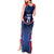 France Rugby Custom Tank Maxi Dress Coq Gaulois Never Less Than Everything