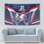 France Rugby Custom Tapestry Coq Gaulois Never Less Than Everything