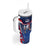 France Rugby Custom Tumbler With Handle Coq Gaulois Never Less Than Everything