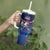 France Rugby Custom Tumbler With Handle Coq Gaulois Never Less Than Everything