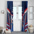 France Rugby Custom Window Curtain Coq Gaulois Never Less Than Everything