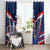 France Rugby Custom Window Curtain Coq Gaulois Never Less Than Everything