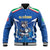 Italy Rugby Custom Baseball Jacket Italian Wolf Mascot Go Gli Azzurri