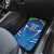 Italy Rugby Custom Car Mats Italian Wolf Mascot Go Gli Azzurri