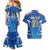 Italy Rugby Custom Couples Matching Mermaid Dress and Hawaiian Shirt Italian Wolf Mascot Go Gli Azzurri