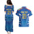 Italy Rugby Custom Couples Matching Puletasi and Hawaiian Shirt Italian Wolf Mascot Go Gli Azzurri