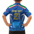 Italy Rugby Custom Family Matching Long Sleeve Bodycon Dress and Hawaiian Shirt Italian Wolf Mascot Go Gli Azzurri