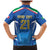 Italy Rugby Custom Family Matching Mermaid Dress and Hawaiian Shirt Italian Wolf Mascot Go Gli Azzurri