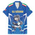 Italy Rugby Custom Family Matching Mermaid Dress and Hawaiian Shirt Italian Wolf Mascot Go Gli Azzurri