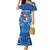 Italy Rugby Custom Family Matching Mermaid Dress and Hawaiian Shirt Italian Wolf Mascot Go Gli Azzurri