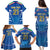 Italy Rugby Custom Family Matching Puletasi and Hawaiian Shirt Italian Wolf Mascot Go Gli Azzurri