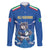 Italy Rugby Custom Family Matching Puletasi and Hawaiian Shirt Italian Wolf Mascot Go Gli Azzurri