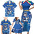 Italy Rugby Custom Family Matching Short Sleeve Bodycon Dress and Hawaiian Shirt Italian Wolf Mascot Go Gli Azzurri