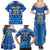 Italy Rugby Custom Family Matching Summer Maxi Dress and Hawaiian Shirt Italian Wolf Mascot Go Gli Azzurri