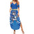 Italy Rugby Custom Family Matching Summer Maxi Dress and Hawaiian Shirt Italian Wolf Mascot Go Gli Azzurri