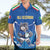 Italy Rugby Custom Hawaiian Shirt Italian Wolf Mascot Go Gli Azzurri