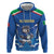 Italy Rugby Custom Hoodie Italian Wolf Mascot Go Gli Azzurri