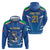 Italy Rugby Custom Hoodie Italian Wolf Mascot Go Gli Azzurri