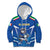 Italy Rugby Custom Kid Hoodie Italian Wolf Mascot Go Gli Azzurri