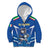 Italy Rugby Custom Kid Hoodie Italian Wolf Mascot Go Gli Azzurri