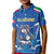 Italy Rugby Custom Kid Polo Shirt Italian Wolf Mascot Go Gli Azzurri