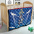 Italy Rugby Custom Quilt Italian Wolf Mascot Go Gli Azzurri