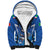 Italy Rugby Custom Sherpa Hoodie Italian Wolf Mascot Go Gli Azzurri