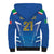 Italy Rugby Custom Sherpa Hoodie Italian Wolf Mascot Go Gli Azzurri