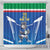 Italy Rugby Custom Shower Curtain Italian Wolf Mascot Go Gli Azzurri