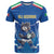 Italy Rugby Custom T Shirt Italian Wolf Mascot Go Gli Azzurri