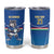 Italy Rugby Custom Tumbler Cup Italian Wolf Mascot Go Gli Azzurri