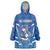 Italy Rugby Custom Wearable Blanket Hoodie Italian Wolf Mascot Go Gli Azzurri