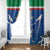 Italy Rugby Custom Window Curtain Italian Wolf Mascot Go Gli Azzurri