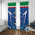 Italy Rugby Custom Window Curtain Italian Wolf Mascot Go Gli Azzurri