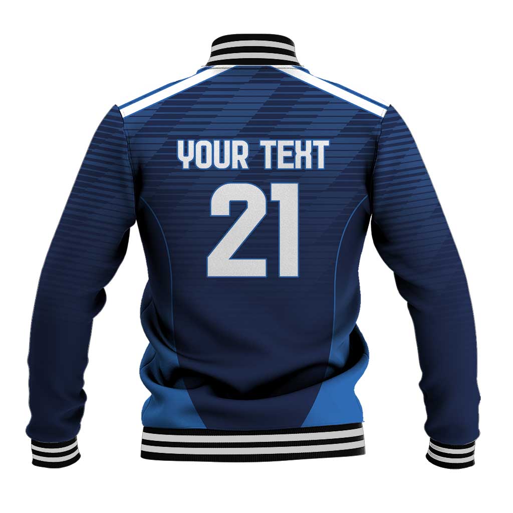 Scotland Rugby Custom Baseball Jacket Thistle Mascot Go Scottish!