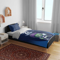 Scotland Rugby Custom Bedding Set Thistle Mascot Go Scottish!