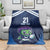 Scotland Rugby Custom Blanket Thistle Mascot Go Scottish!