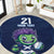 Scotland Rugby Custom Round Carpet Thistle Mascot Go Scottish!