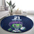 Scotland Rugby Custom Round Carpet Thistle Mascot Go Scottish!