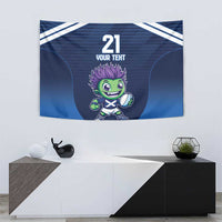Scotland Rugby Custom Tapestry Thistle Mascot Go Scottish!