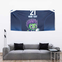 Scotland Rugby Custom Tapestry Thistle Mascot Go Scottish!