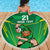 Ireland Rugby Custom Beach Blanket Irish Warrior Mascot Go Shamrock