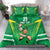 Ireland Rugby Custom Bedding Set Irish Warrior Mascot Go Shamrock