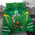 Ireland Rugby Custom Bedding Set Irish Warrior Mascot Go Shamrock