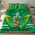 Ireland Rugby Custom Bedding Set Irish Warrior Mascot Go Shamrock