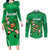 Ireland Rugby Custom Couples Matching Long Sleeve Bodycon Dress and Long Sleeve Button Shirt Irish Warrior Mascot Go Shamrock