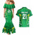 Ireland Rugby Custom Couples Matching Mermaid Dress and Hawaiian Shirt Irish Warrior Mascot Go Shamrock