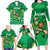 Ireland Rugby Custom Family Matching Long Sleeve Bodycon Dress and Hawaiian Shirt Irish Warrior Mascot Go Shamrock