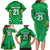 Ireland Rugby Custom Family Matching Long Sleeve Bodycon Dress and Hawaiian Shirt Irish Warrior Mascot Go Shamrock